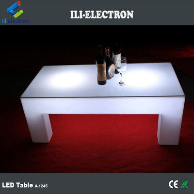 4 pernas LED Light Cocktail Table, 16 cores mudando LED Glow Table Controle remoto