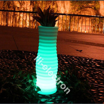 Controle remoto LED Floral Pot, Decorativo Iluminado Plantas Pot Para Casa