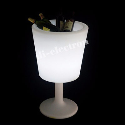 Copo de gelo LED de plástico sem fio 16 cores de mudança para champanhe