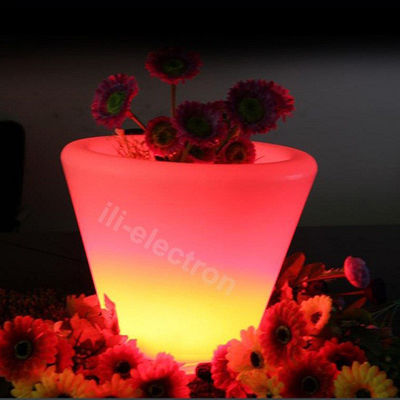Controle sem fio LED balde de gelo portátil de mudança de cor iluminado