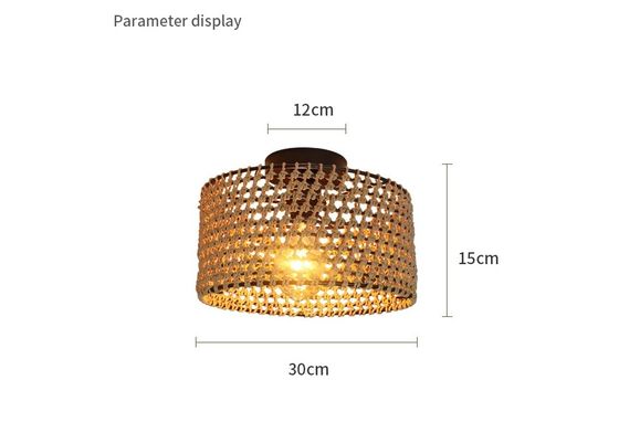 Estilo industrial Retro Corredor Balcão Personalidade Criativa Lâmpada Pendente Lâmpada de teto tecido