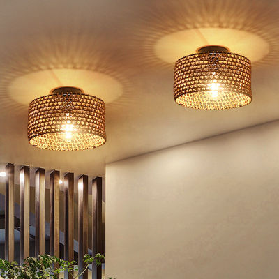 Estilo industrial Retro Corredor Balcão Personalidade Criativa Lâmpada Pendente Lâmpada de teto tecido