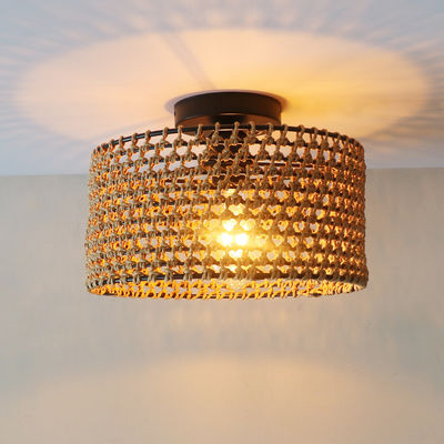 Estilo industrial Retro Corredor Balcão Personalidade Criativa Lâmpada Pendente Lâmpada de teto tecido
