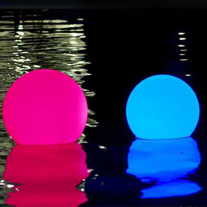 LED Piscina Luzes Brilhantes Bola Impermeável Flutuante 16 Cores Mudantes