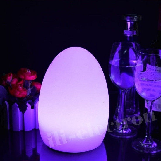 Recarga USB LED moderna Bateria de lítio incorporada Bateria incorporada Recarregável Lâmpada de mesa de ovo LED do quarto