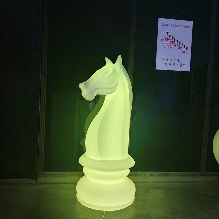 Cavalo-marino Mudança de forma Luz de jardim de cor Luz LED de plástico recarregável