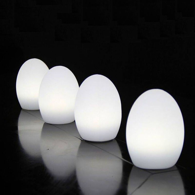 Lâmpadas LED sem fio em forma de ovo, Lâmpada de humor de ovo para clube noturno ao ar livre