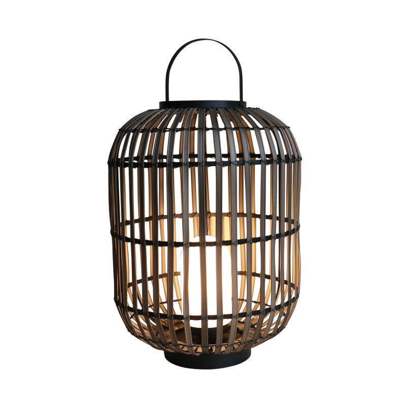 Lâmpada de Rattan Decorativa, Lâmpada de Rattan Tecido 3500K Para Atmosfera