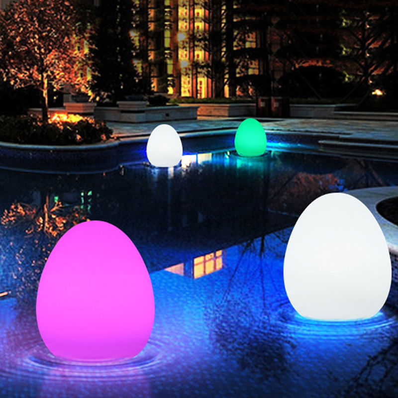 IP65 Iluminação LED impermeável em forma de ovo recarregável para decoração de Natal