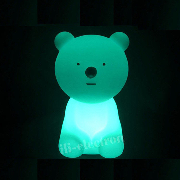 Lâmpada de urso LED colorida sem fio com controle remoto