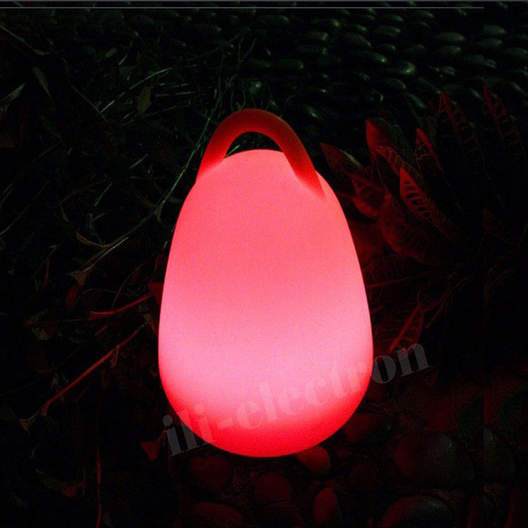 Lâmpadas LED de plástico à prova d'água Lâmpadas de jardim de exterior com 16 cores