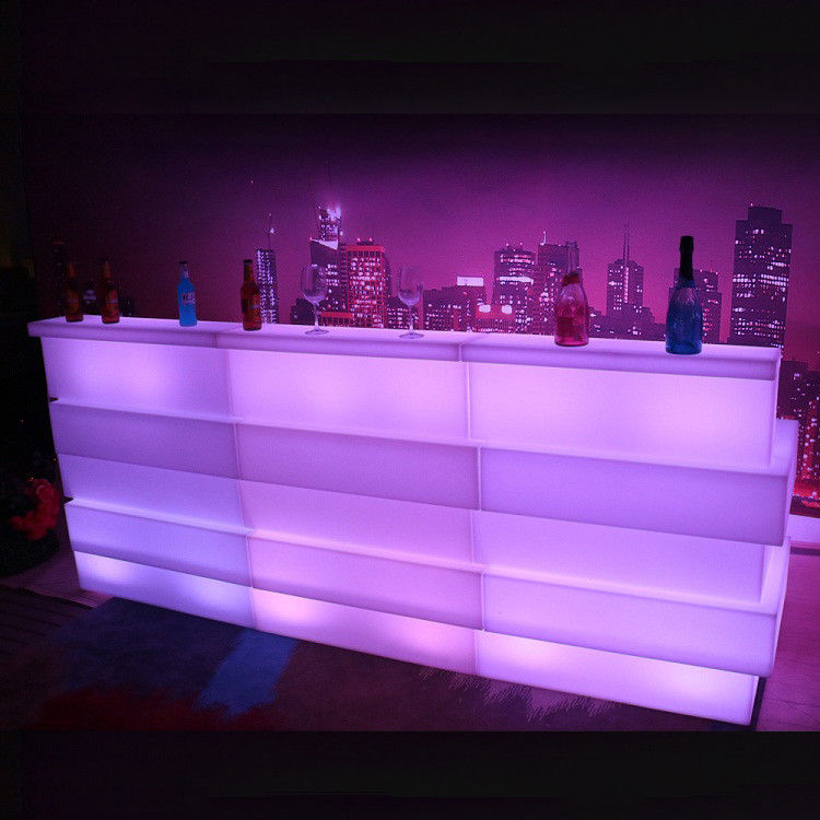 Tabela de barra móvel de plástico LED 16 cores resistente à mudança de água