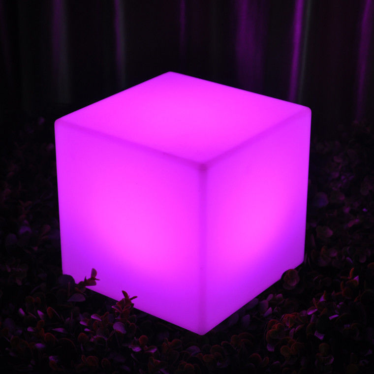Multi-Color LED Iluminado Cubo Escaramuças 40 Cm Recarregável Controle Remoto