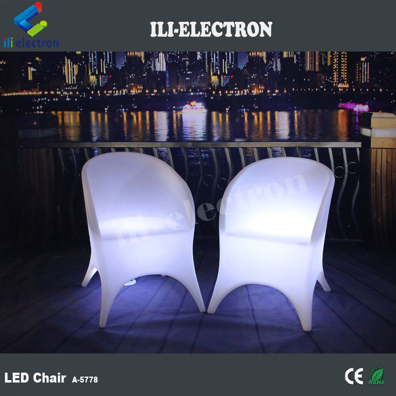 Modern Glow LED Light Up Cadeiras 16 Cores mudando para bar de discoteca
