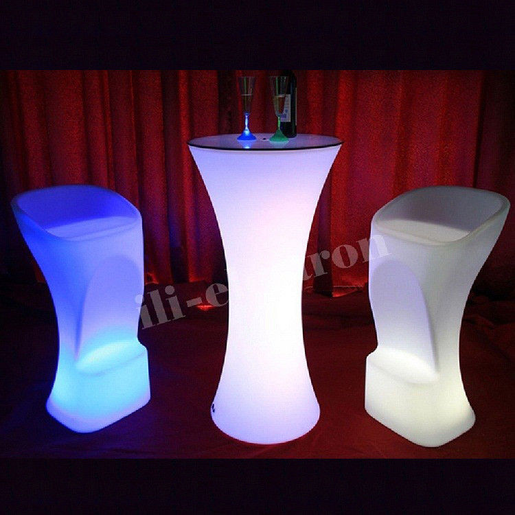 50*48*90cm Cadeira de bar led confortável iluminada/ Cadeira de cocktail iluminada/ Cadeira de bar led iluminada
