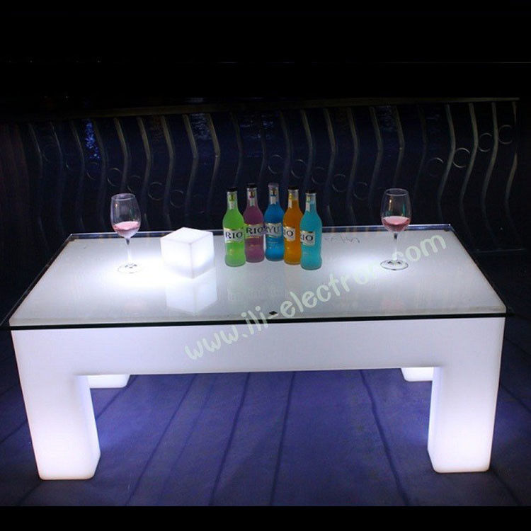 Remote control RGB quadrado led mesa brilhante para discoteca / patio de festa / KTV / lobby