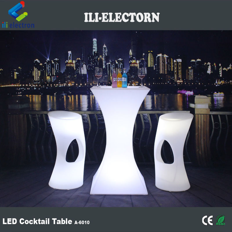 Vendas Quentes Eventos de Festas Modernas e Bar Remote Usado Mudança de Cor Decorativo LED Quadrado Cocktail Table