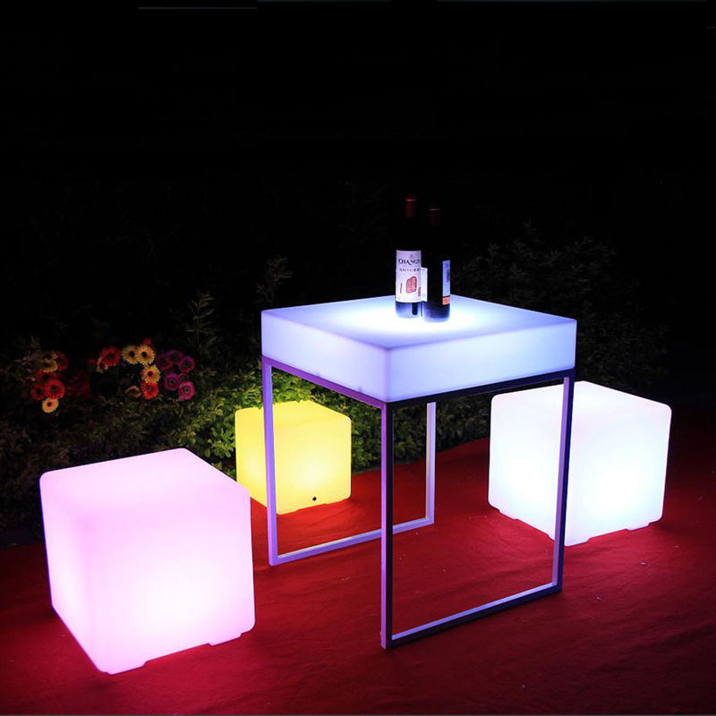 40Cm controle remoto Patio LED Lâmpada de cubo Lanterna LED Fonte de luz para Patio Entretenimento